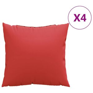 vidaXL Sofaputer 4 stk r&oslash;d 40x40 cm stoff