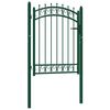 vidaXL Gjerdeporter EMMEN 104 x 109,5 cm L&aring;sbar Pulverlakkert st&aring;l