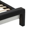 vidaXL Sengestamme med hodegjerde Svart 218 x 132 x 86.5 cm Kunstl&aelig;r