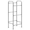 vidaXL Oppbevaringshylle for 3 kasser s&oslash;lv 50x33x116 cm st&aring;l