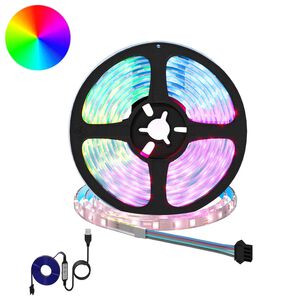 vidaXL LED Stripe 2 stk. Svart og gjennomsiktig Kobber og plast