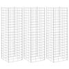 idaXL Gabion h&oslash;ybed 3 stk 30x30x100 cm jern