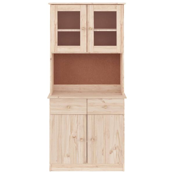 vidaXL Highboard ALTA 77x35x165 cm heltre furu