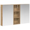 vidaXL Baderomsskapsett 3 stk. 80 x 10,5 x 50 cm Konstruert tre