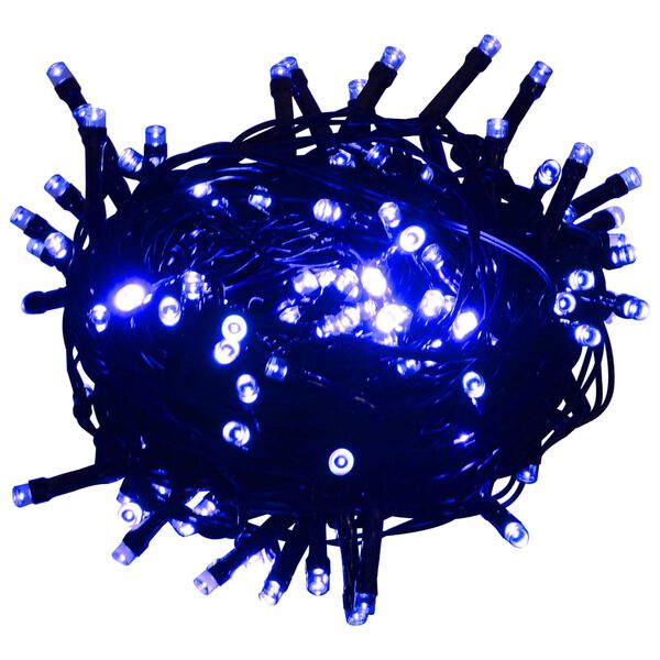 vidaXL LED-strenglys med 1000 lysdioder blå 100 m PVC