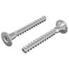 vidaXL Confirmatskruer 2 stk. S&oslash;lv &Oslash;5 x 40 mm Metall