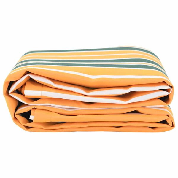 vidaXL Markiseerstatning Gr&oslash;nn og gul 1000 x 160 cm Polyesterlerret