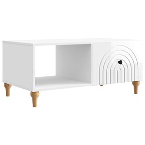 vidaXL Kaffebord H&oslash;gglans hvit 90 x 50 x 40 cm Konstruert tre
