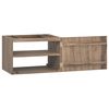 vidaXL Veggmontert baderomsskap 60x39x40 cm heltre teak