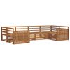 vidaXL Sofasett 6 pcs Naturlig Solid akasietre