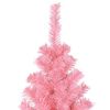 vidaXL Juletre med 300 LED med stativ Rosa 240 cm PVC