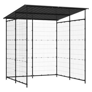 vidaXL Sykkelskur 190x190x222 cm st&aring;l svart