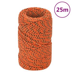 vidaXL B&aring;ttau oransje 20 mm 25 m polypropylen