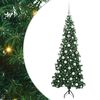 vidaXL Hj&oslash;rne Kunstig Jul Tre med 300 LED gr&oslash;nn 180 cm PVC og metall