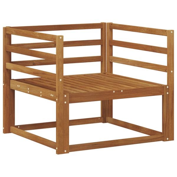 vidaXL Ute Midt Sofa Solid akasietre Naturlig