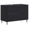 vidaXL Baderomsvaskeskap ZWOLLE Svart 82 x 41 x 58,5 cm Konstruert tre