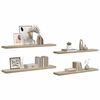 vidaXL Flytende vegghyller 4 stk eik 120x23,5x3,8 cm MDF