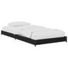 vidaXL Sengestamme Svart eik 80 x 200 cm Konstruert tre