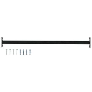 vidaXL Justerbar vindusikkerhetsstang Svart 710 -1200 mm St&aring;l