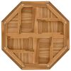 vidaXL Bordplate 80x80x2,5 cm &aring;ttekantet heltre teak