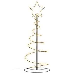 vidaXL LED Juletre 80 LEDs Varm Hvit 120 cm