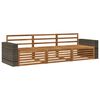 vidaXL Utend&oslash;rs sofa-sett 3 pcs Naturlig Solid akasietre