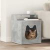 vidaXL Katt Hus Betong 42,5 x 40 x 53,5 cm Konstruert tre