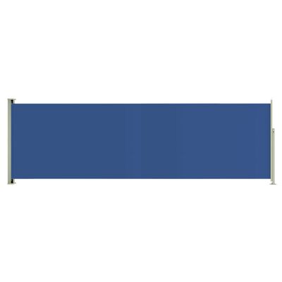 vidaXL Uttrekkbar sidemarkise 160x500 cm blå