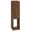 vidaXL Baderomsside skap Naturlig 25 x 25 x 100 cm Massivt Teaktre