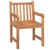 vidaXL Hagespisegruppe 5 deler heltre teak