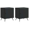 vidaXL Nattbordskap 2 stk. Svart 43 x 34,5 x 50 cm Konstruert tre