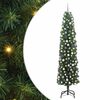 vidaXL Kunstig juletre med 300 LED gr&oslash;nn 210 cm PVC og st&aring;l og plast