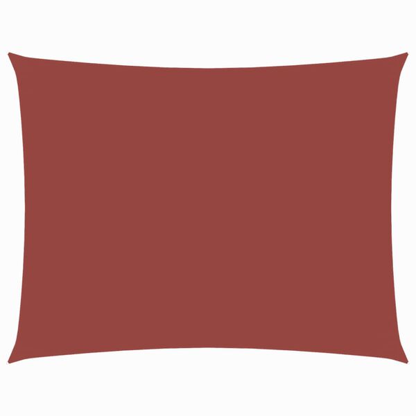 vidaXL Solseil oxfordstoff rektangul&aelig;r 3x5 m terrakotta