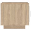 vidaXL Salongbord hvit og sonoma eik 51x50x45 cm konstruert tre