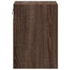 vidaXL Vegghengte TV-benker med LED 2 stk brun eik 41x31x45 cm