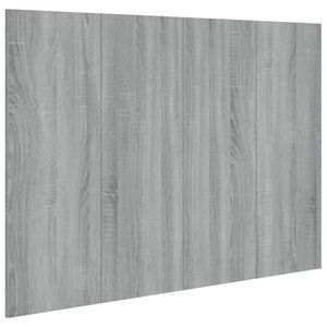 vidaXL Sengegavl gr&aring; sonoma 120x1,5x80 cm konstruert tre