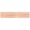 vidaXL Bordplate lysebrun 200x40x(2-4)cm behandlet heltre naturlig
