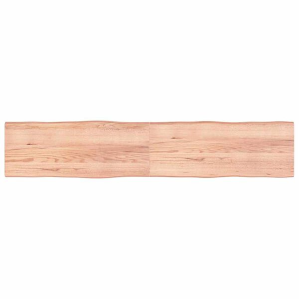 vidaXL Bordplate lysebrun 200x40x(2-4)cm behandlet heltre naturlig