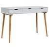 vidaxl Sminkebord FAUSKE Hvit 112 x 50 x 78 cm