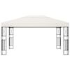 vidaXL Paviljong 3x4 m kremhvit stoff