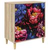 vidaXL Kommode KIEL M&oslash;rk piontrykk 66 x 36,5 x 75 cm Konstruert tre