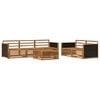 vidaXL Utend&oslash;rs sofa-sett 6 pcs Naturlig Solid akasietre