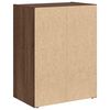 vidaXL Bokhylle brun eik 40x24x52 cm konstruert tre