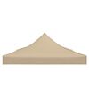 vidaXL Teltduk for festtelt 4x3 m beige 270 g/m²