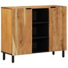 vidaXL Serviesskap med hylle Brun 90 x 33 x 75 cm Massiv mango tre