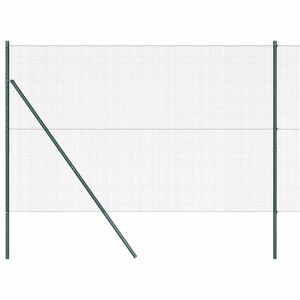 vidaXL Sveiset tr&aring;dgjerde for bakken 25 x 1,5 m PVC-belagt st&aring;l Gr&oslash;nn