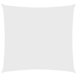 vidaXL Solseil Oxfordstoff kvadratisk 3x3 m hvit