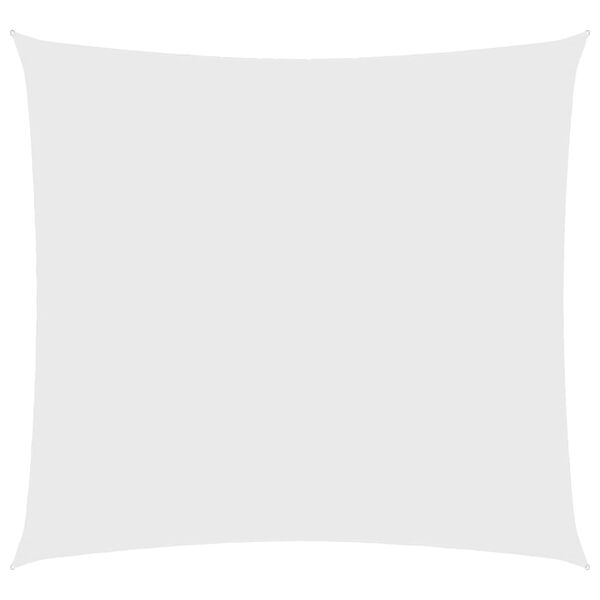 vidaXL Solseil Oxfordstoff kvadratisk 3x3 m hvit