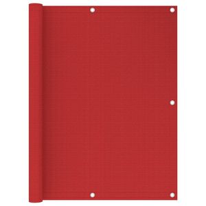 vidaXL Balkongskjerm r&oslash;d 120x500 cm HDPE