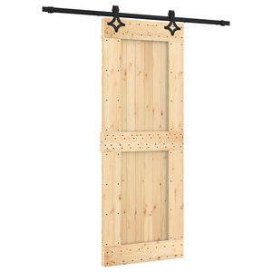 vidaXL Skyved&oslash;r 80 x 210 cm Massiv Furu Tre (Ubehandlet)